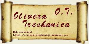 Olivera Treskanica vizit kartica